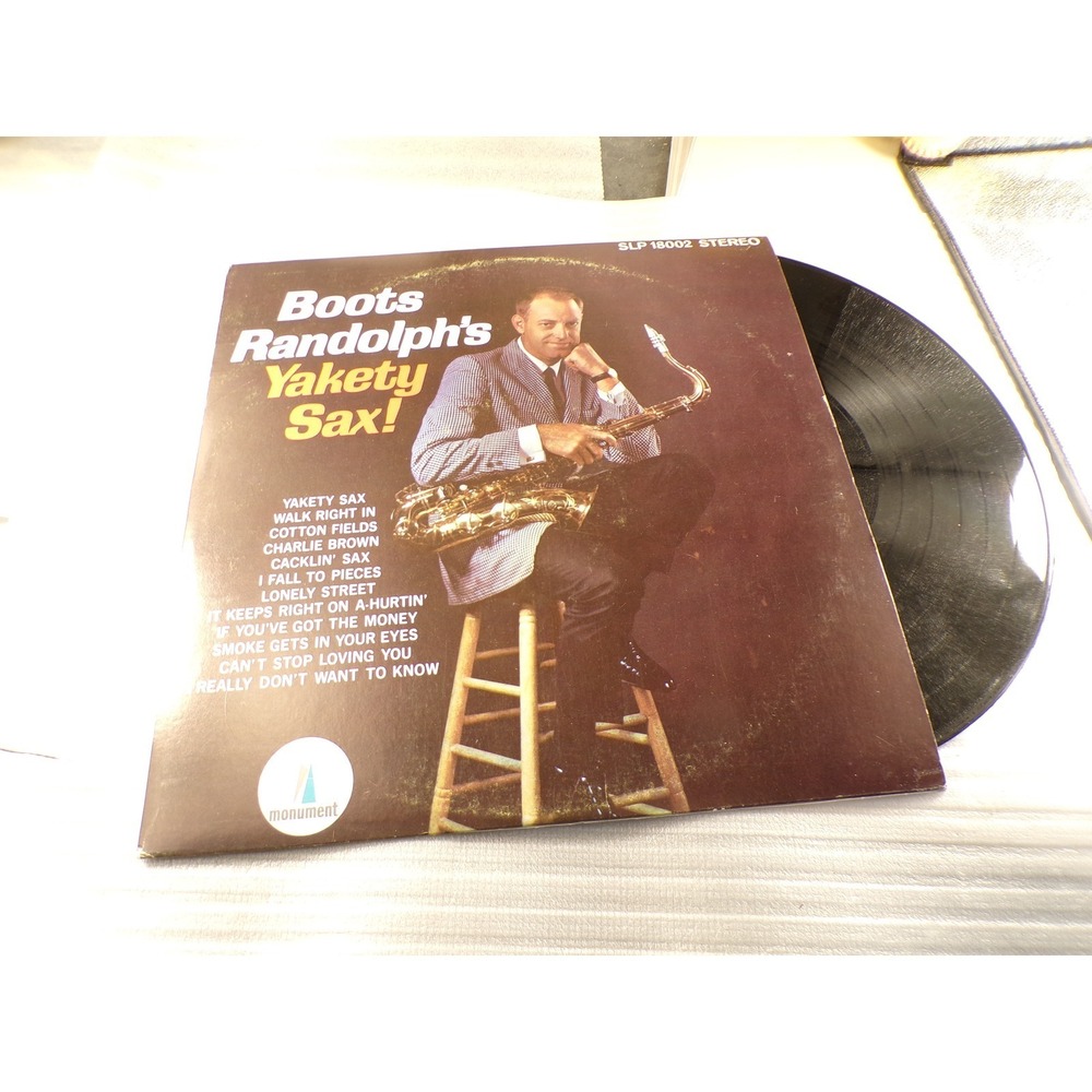 Boots Randolph Yakety Sax! Vinyl LP Monument Records SLP 18002 Stereo 1963